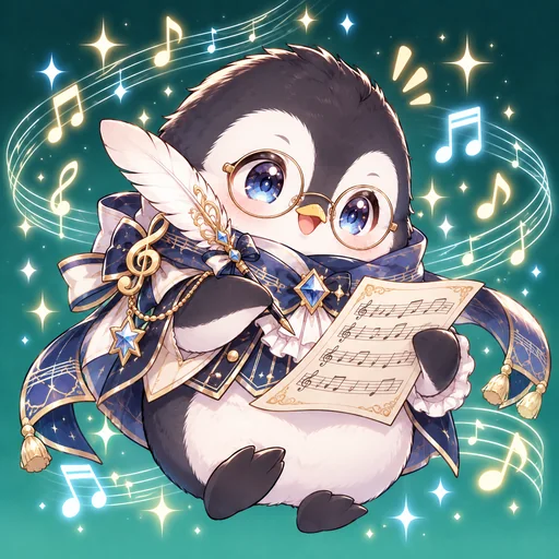 作曲家（ペンギン）のキャラクター