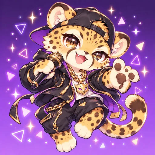 ラッパー（チーター）のキャラクター